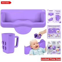 Portable Kids Hair Washing Station - Soft Silicone Bowl &amp; Tear-Free Rins... - $68.26