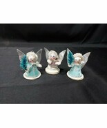 Vintage 1950s Pipe Clean Angel Christmas Ornaments Lot 3 Hand Made Japan... - $19.53
