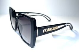 NEW TAHARI Black Gold Logo Oversized Designer Style Sunglasses TH921 + Case - $39.99