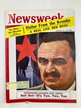 VTG Newsweek Magazine January 12 1959 Visitor From the Kremlin Real Red Boss - £15.10 GBP