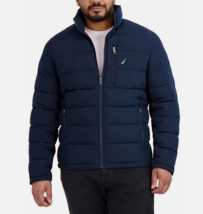 Nautica Men Quilted Puffer Jacket Water Wind Resistant - £47.18 GBP+