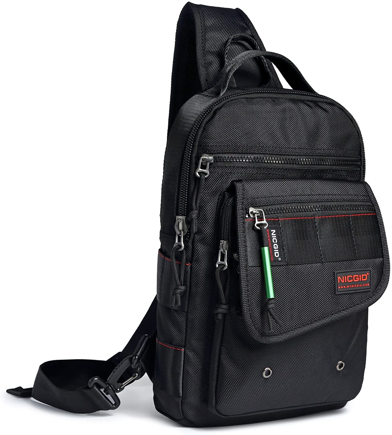 Sling Bags, Chest Shoulder Backpacks Crossbody Purse Outdoor Bag Black