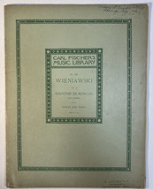 Carl Fisher’s Music Library #308 Wieniawski Op 6 Souvenir De Moscou Sheet Music - £8.08 GBP
