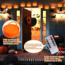 Halloween LED Pumpkin Lights with Remote Timer 4 Pack Battery Operated Jack O La - £24.96 GBP