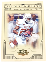 Jamaal Charles 2008 Donruss Threads College Gridiron Kings#CGK-43 Rookie Rc - $1.89