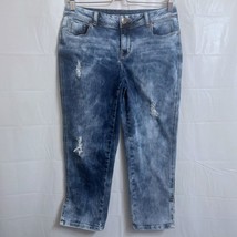 Maurices Capri Crop Jeans Women&#39;s Size 5/6 Blue 22&quot; Inseam - £7.83 GBP