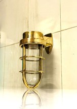 Exterior Maritime Theme Nautical Antique Brass Wall Sconce Swan Light Fi... - $118.56