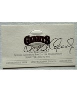 Orlando Cepeda (d. 2024) Autographed San Francisco Giants Business Card - $367.97 MXN