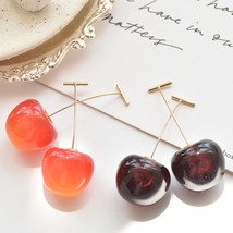 Realistic Cherry Earrings | Women Dangle Earrings Drop Earrings Retro Style - £15.15 GBP