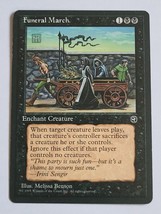 1995 FUNERAL MARCH MAGIC THE GATHERING MTG CARD PLAYING ROLE PLAY VINTAG... - £4.78 GBP