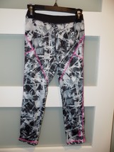 Reebok Performance Leggings Gray Design Size 6X Girl&#39;s - $14.24