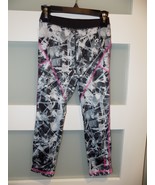 Reebok Performance Leggings Gray Design Size 6X Girl&#39;s - $15.20