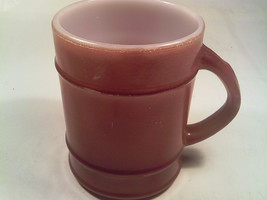[Q18] Vintage Fire King Oven Ware Coffee Cup, Anchor Hocking Brown Ribbed #21 - £7.50 GBP