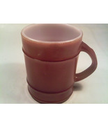 [Q18] VINTAGE FIRE KING Oven Ware Coffee Cup, ANCHOR HOCKING Brown ribbe... - £7.49 GBP