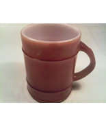 [Q18] VINTAGE FIRE KING Oven Ware Coffee Cup, ANCHOR HOCKING Brown ribbe... - $9.57