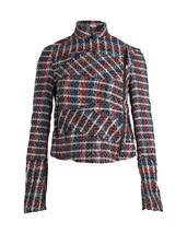 Victoria Beckham Tweed Jacket In Cotton Women Multicolor M - $363.85