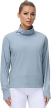 new THE GYM PEOPLE Women&#39;s XS long sleeve Cowl Neck Workout Pullover Swe... - $24.65