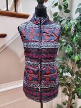 Woman Within Multicolor Polyester Sleeveless Full Zip Front Jacket Vest Size XL - £19.98 GBP