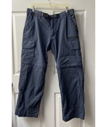 BC Clothing Convertible Cotton Blend Hiking Pants Mens Large 30 Navy Blue - £19.51 GBP