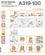 LUFTHANSA | A319-100 | 2004 | Safety Card - $2.50