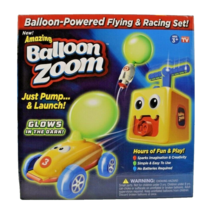 Ontel Amazing Balloon Zoom Glow in the Dark Flying and Racing Set (New) - £11.70 GBP