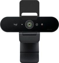 Logitech Brio 4k Webcam (90) Frames Per Second 5 x Digital Zoom Webcam - Black - £138.05 GBP