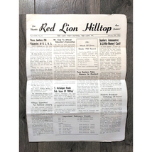 The Red Lion Hilltop 1951 High School Newspaper Red Lion Pennsylvania Ep... - $23.05 CAD