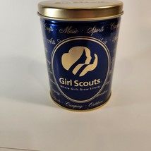 Girl Scout round cookie tin Royal blue - $4.97