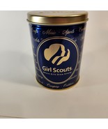 Girl Scout round cookie tin Royal blue - £3.89 GBP