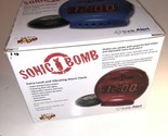 Sonic Bomb Dual Alarm Clock with Bed Shaker BLACK Sonic Alert Vibrating ... - $32.66