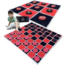 Games - 2-In-1 Vintage Giant Checkers &amp; Tic Tac Toe Game With Mat ( 4Ft ... - $67.99