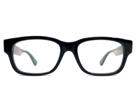 Gucci Eyeglasses Frames GG0343O 001 Black Red Green Square Full Rim 53-18-150 - $143.54