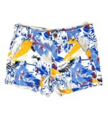 Gap Sunkissed Khaki Shorts Tropical Print Blue Yellow Floral 00 - €12,62 EUR