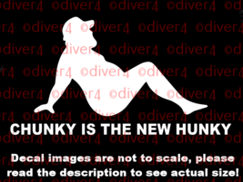Dad Bod Chunky Is The New Hunky Trucker Man Car Decal Sticker Made in the US - £5.52 GBP+