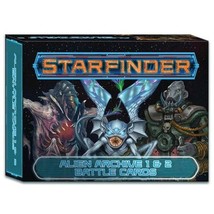 Paizo Starfinder: Alien Archive 1 &amp; 2 Battle Cards - £42.91 GBP