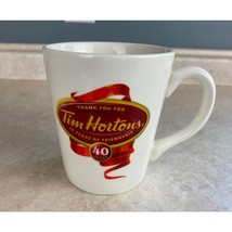 Tim Hortons 1964-2004 Limited Edition 40th Ceramic Coffee Mug - £6.99 GBP