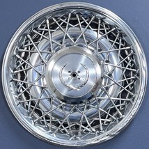 ONE 1975-1985 Cadillac Fleetwood / Seville # 2044B RWD 15&quot; Wire Hubcap 01622896 - £52.59 GBP