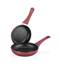 Saflon Titanium Nonstick 2 Piece Fry Pan Set 4mm Forged Aluminum with PFOA Free  - £47.95 GBP