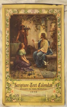 Scripture Text Calendar 1938 - $14.51