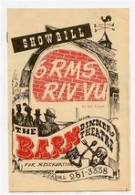Showbill 6RMS RiIV VU The Barn Dinner Theatre 1975 Albuquerque New Mexico - £10.87 GBP