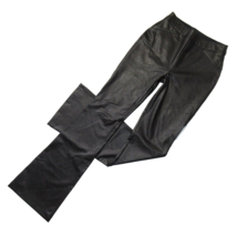 NWT SPANX 20457Q Leather-Like Flare in Black Faux Pull-on Pants XS Petite - $92.00