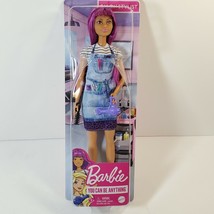Barbie You Can Be Anything Salon Stylist Purple Hair Dresser Career Doll Dryer - £13.96 GBP