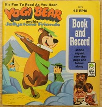 Vintage 45RPM Peter Pan Storybook Record 1971 YOGI BEAR Jellystone Friends - £10.26 GBP