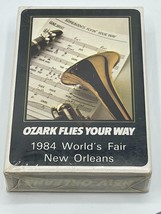 Vintage Playing Cards Ozark Airlines New Orleans Worlds Fair 1984 New and Sealed - £5.97 GBP
