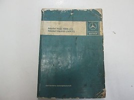 1986 Mercedes Benz Modello 124.030 300 E Introduzione IN Servizio Manual... - $34.98