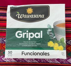 Wawasana Gripal 50 Tea bags Peruvian Tea 100% Natural Mix Herbs Made in ... - $15.98