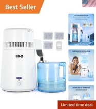 Portable 1.1 Gallon Water Distiller - Fast Distillation &amp; Stainless Stee... - $2,026.80 MXN