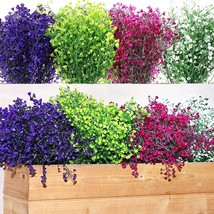 The Item &quot;Willbond 12 Bundles Artificial Flowers Outdoor Artificial Plant Decor - £28.74 GBP