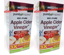 2xPurelyInspired3X Apple Cider Vinegar Pills Weight Loss, 100 ct/Bottle 03/19/24 - £15.57 GBP