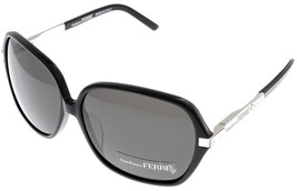 Gianfranco Ferre Sunglasses Women GF910 01 Black Silver Swarovski Rectangular - £57.75 GBP